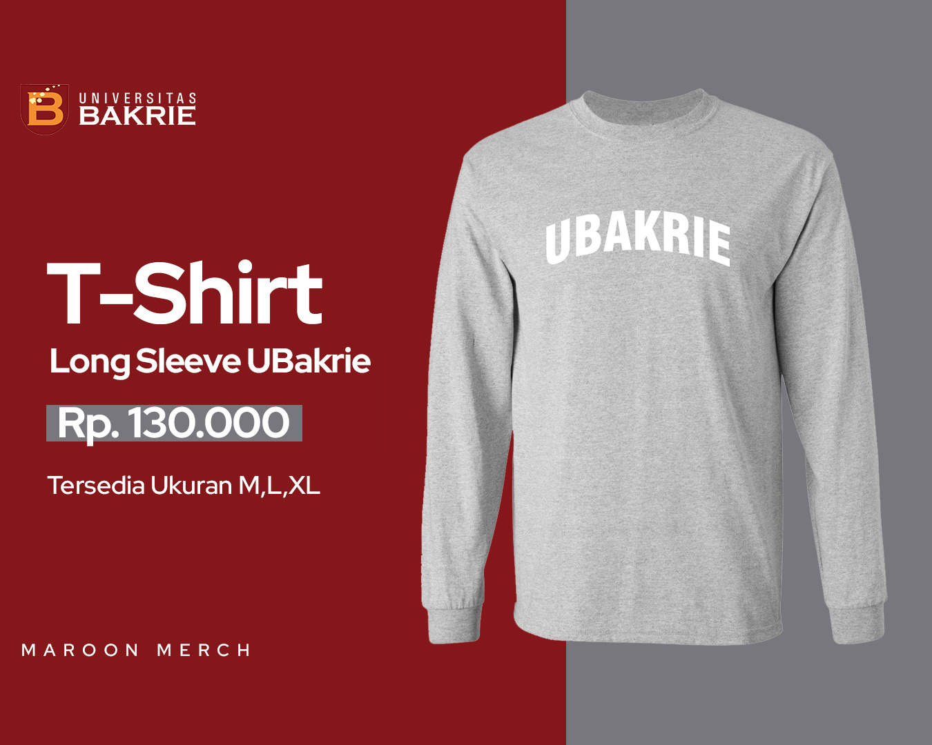 T-Shirt Long Sleeve UBakrie - Foto produk T-Shirt Long Sleeve UBakrie