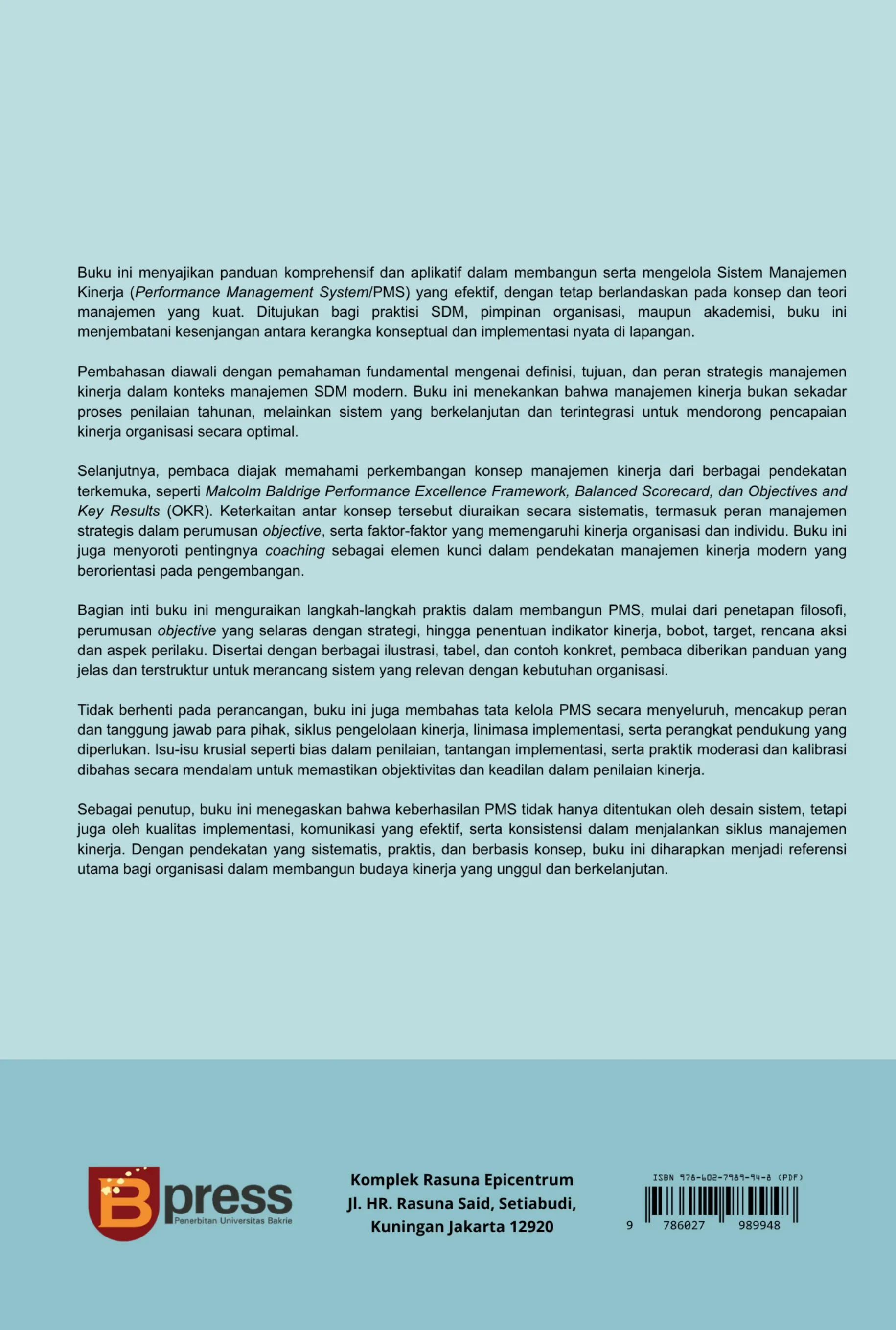 Manajemen Kinerja Era Industri 5.0 Panduan Komprehensif Membangun High Performance Organization